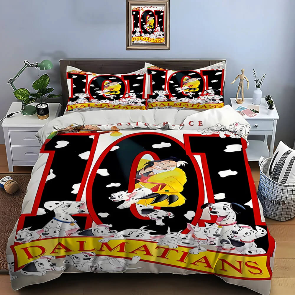 Vibrant Disney 101 Dalmatians duvet cover gift idea