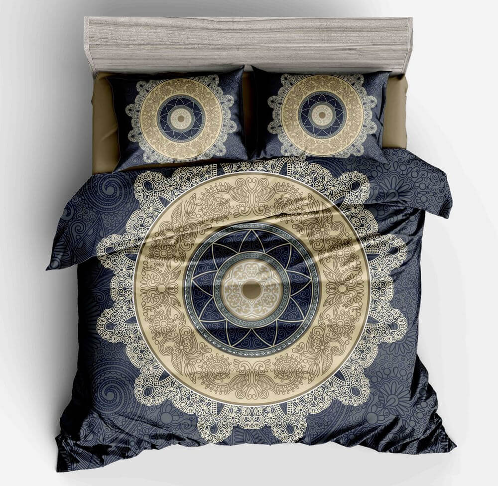 Boho mandala bedding set