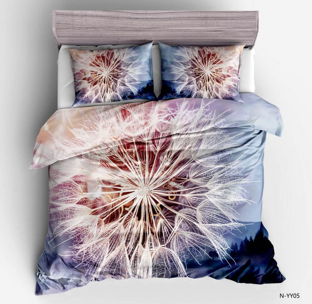 Feather mandala duvet cover