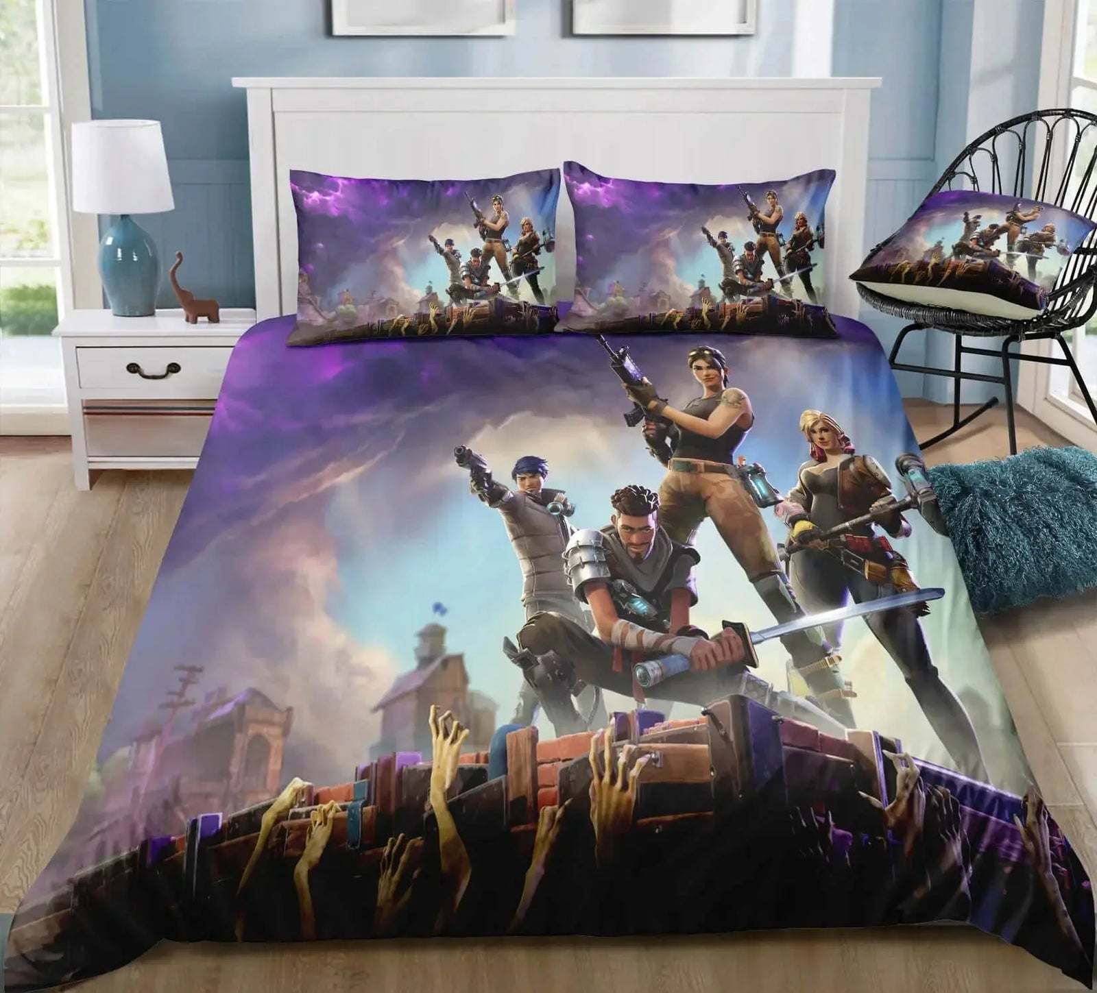 3D Fortnite Gaming Bedding Cover