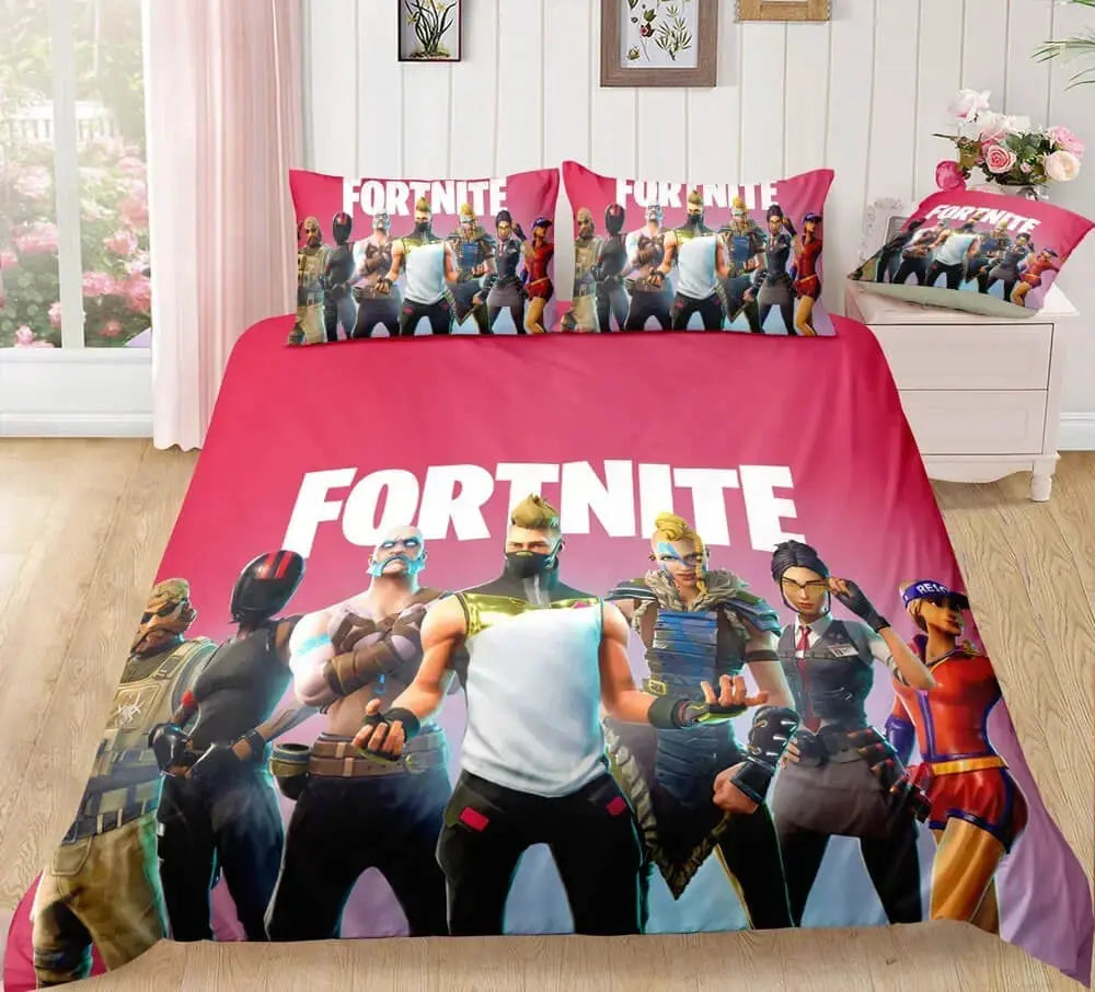 3D Fortnite Battle Royale Duvet Cover