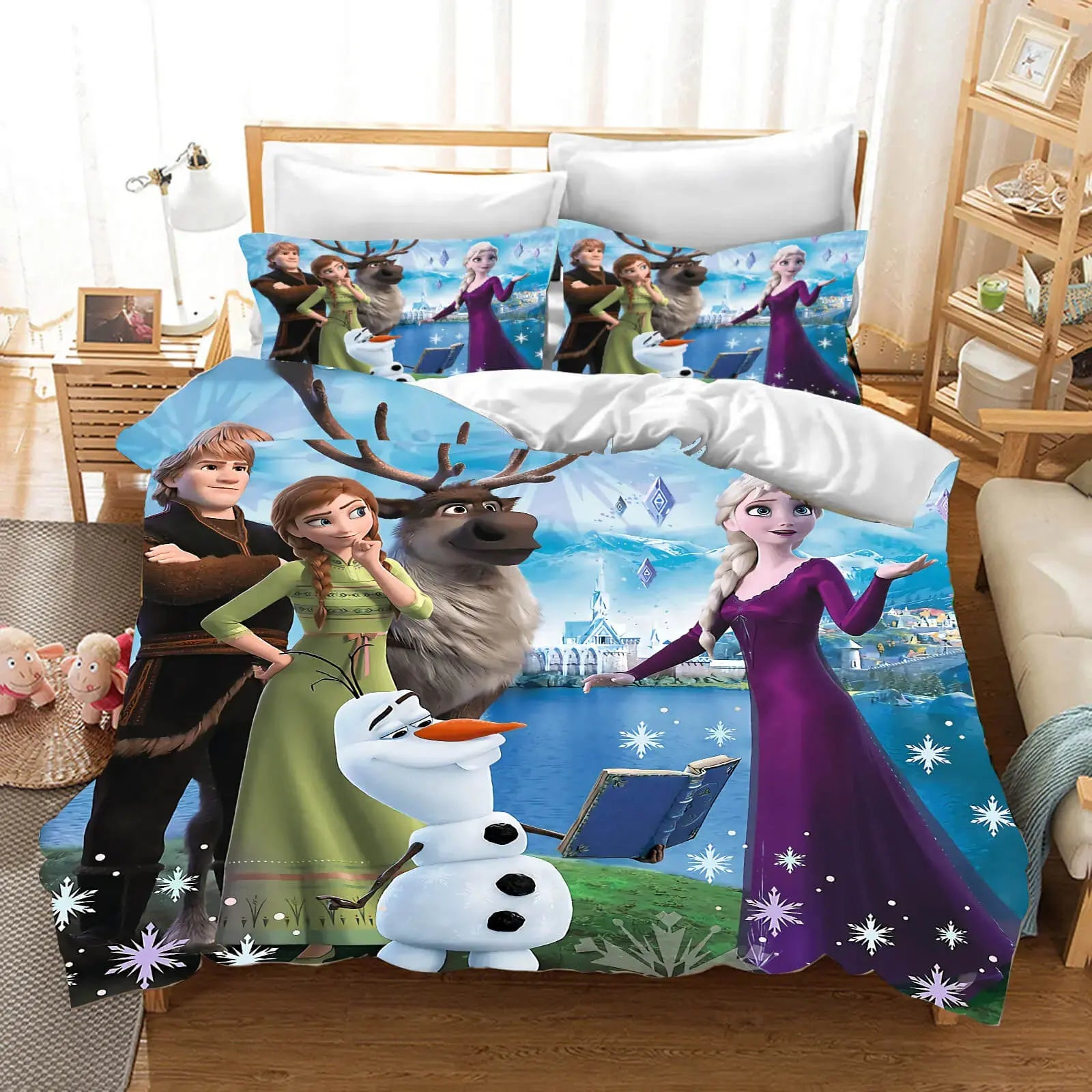 3D Frozen Elsa & Kristoff Kids Doona Cover Zirconic