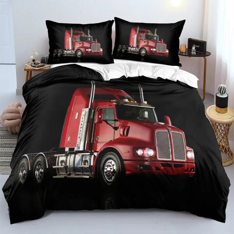Kenworth Truck Quilt Cover Set Twin Full Queen King Sizes