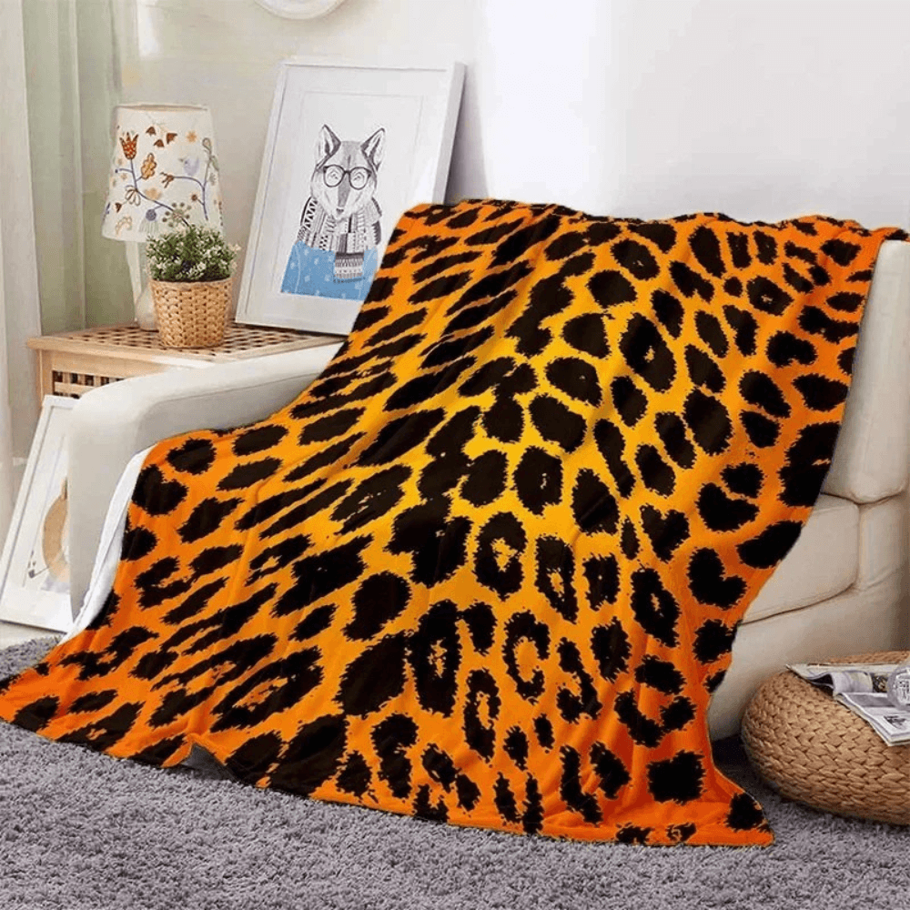 colorful 3D animal blanket cozy design