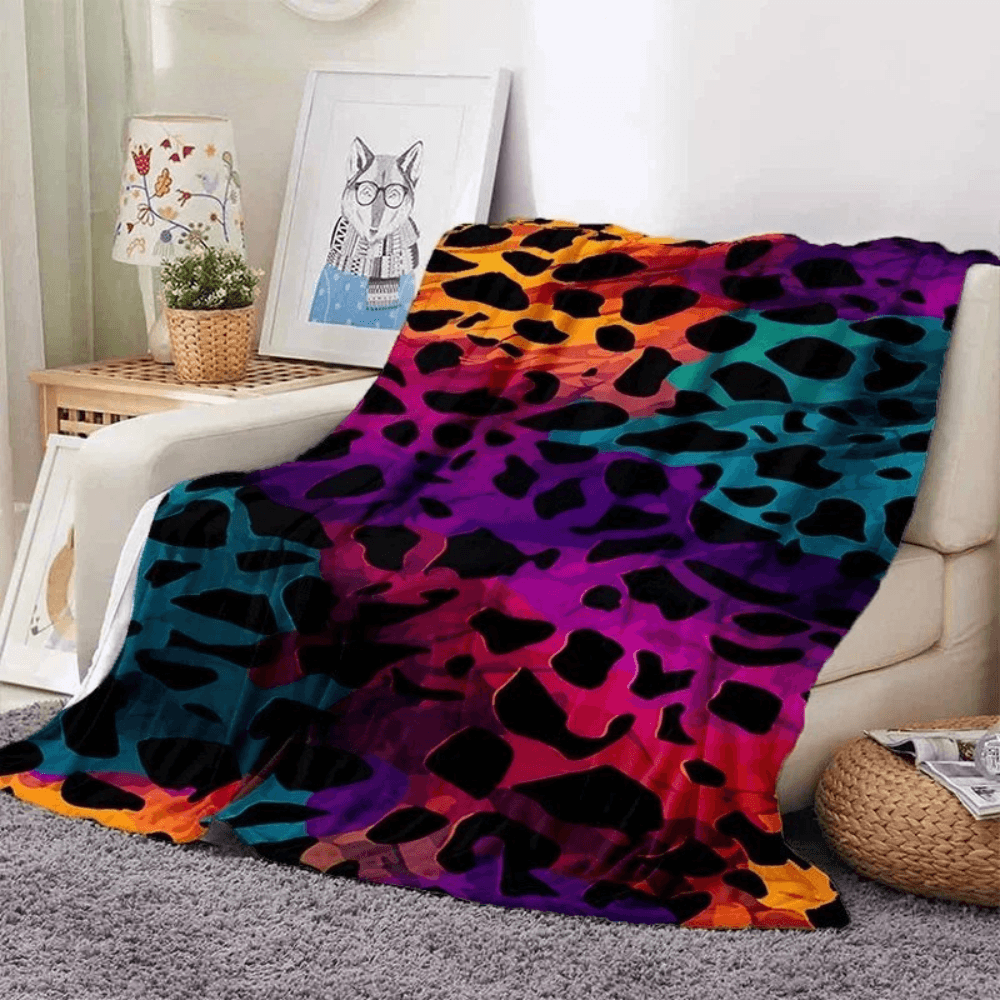 soft flannel zebra print blanket cozy throw