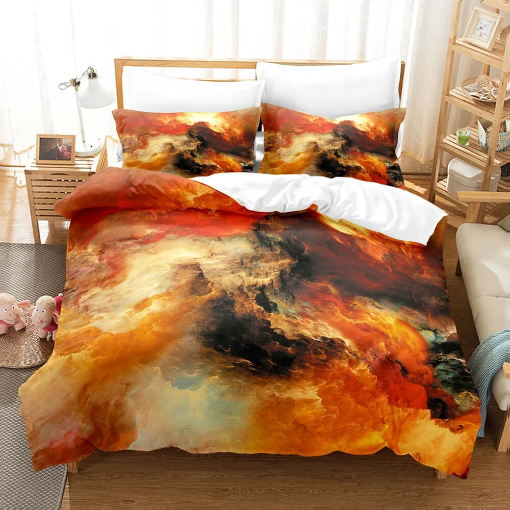Kids modern marble bedding set
