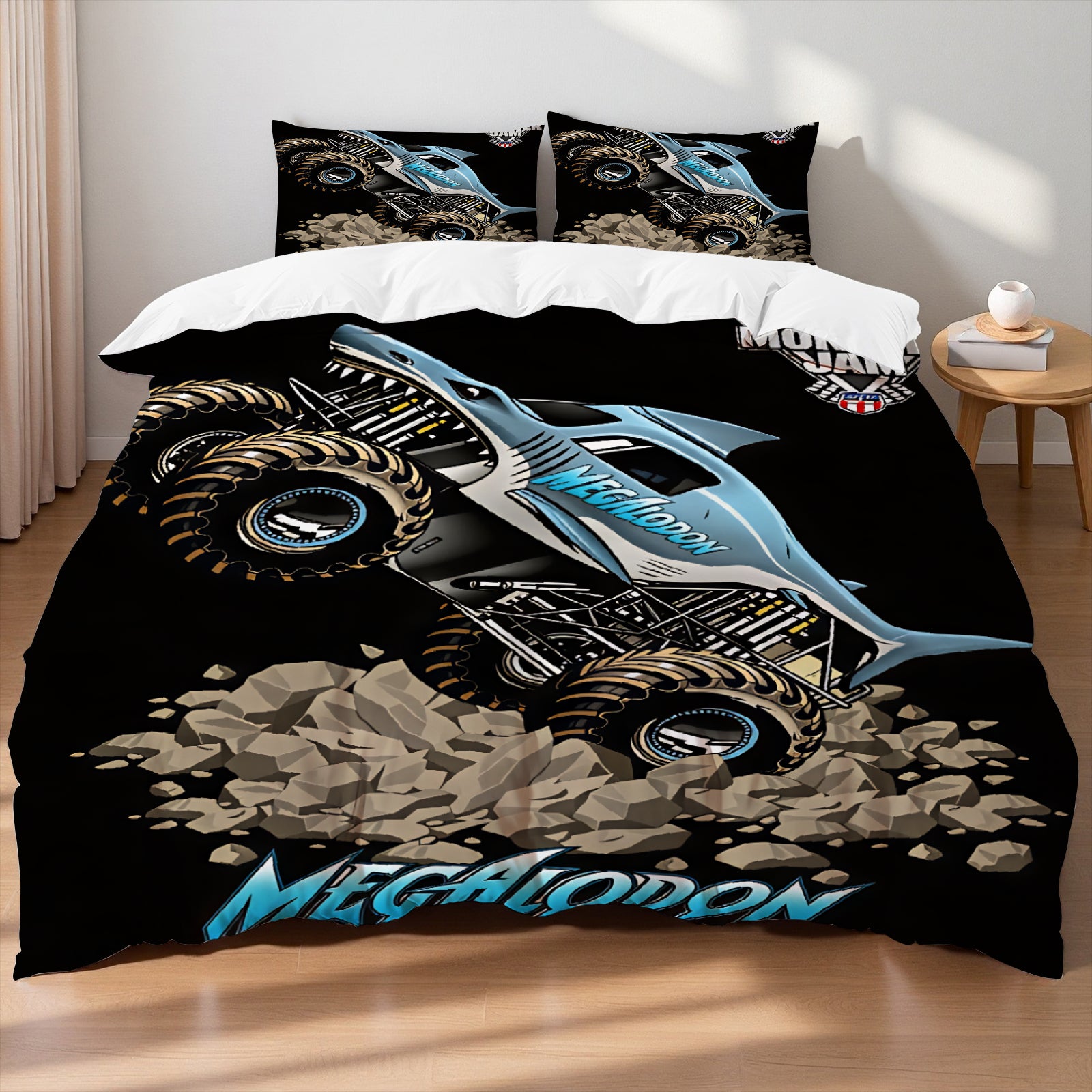 3D monster truck doona cover for kids and racing fans