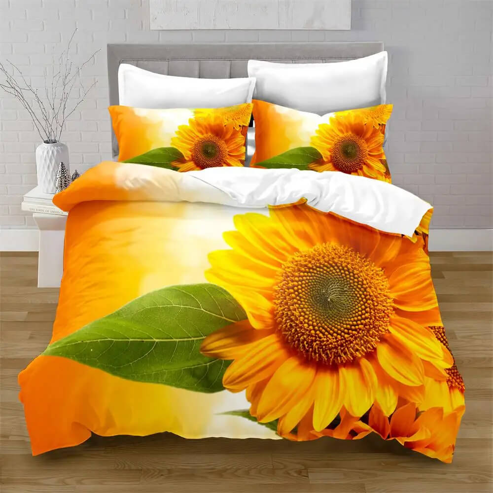 Bright floral sunflower bedding for nature lovers