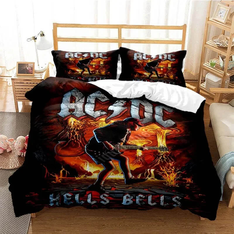 AC/DC bedding set with pillowcases