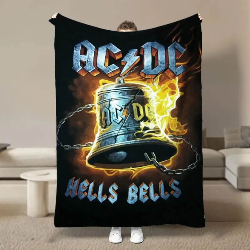 AC/DC blanket gift for kids and teens