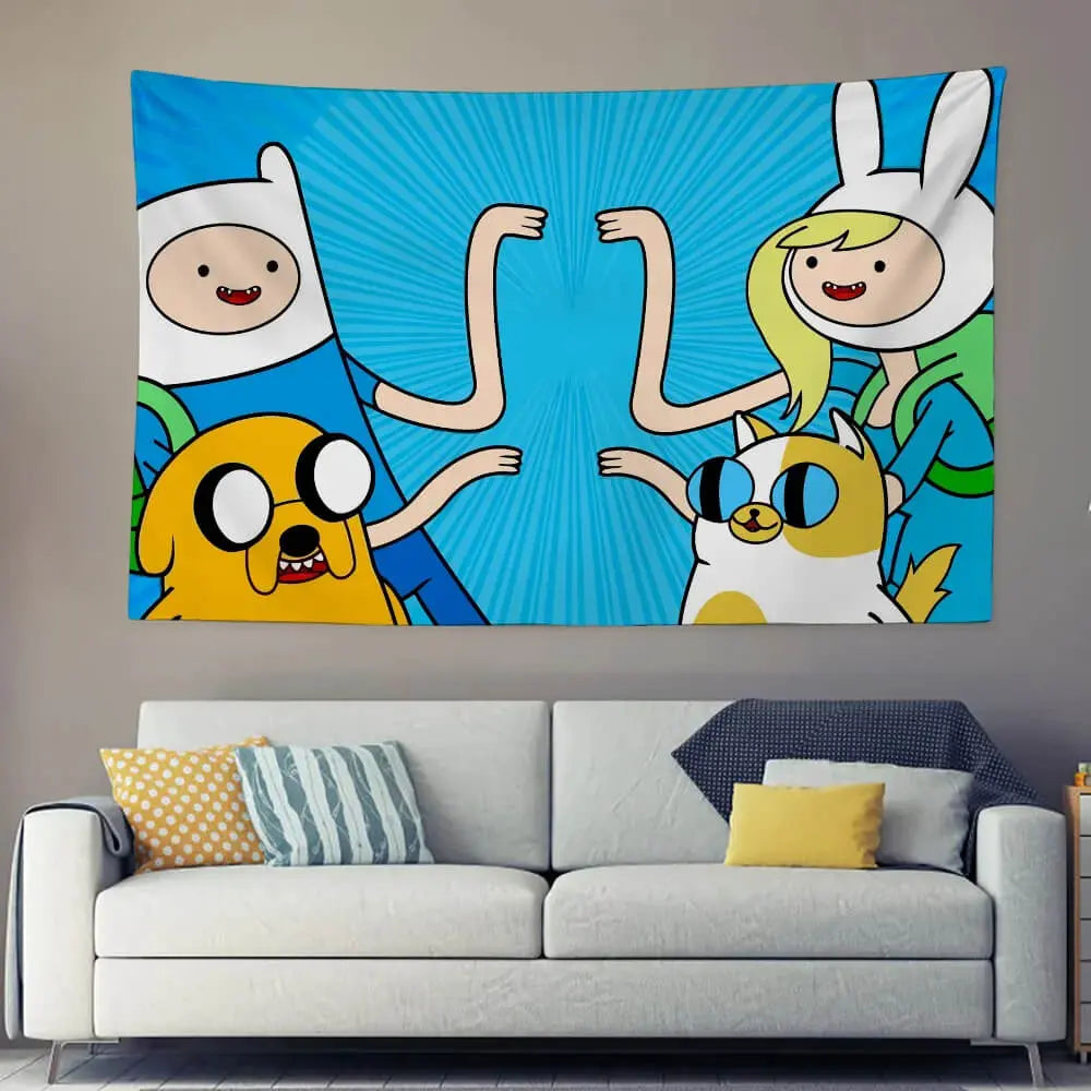 Adventure Time Fionna & Cake Kids Wall Tapestry Zirconic