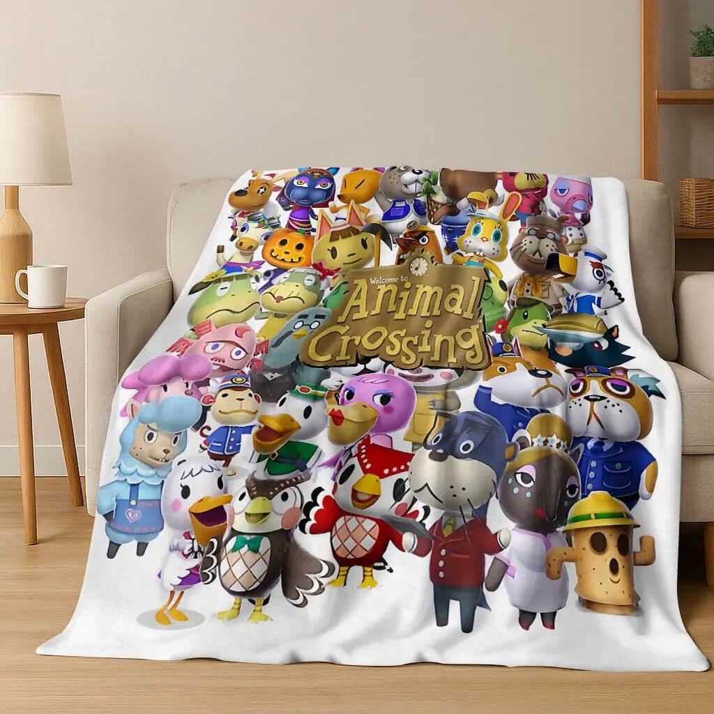 Decorative Animal Crossing blanket for sofa