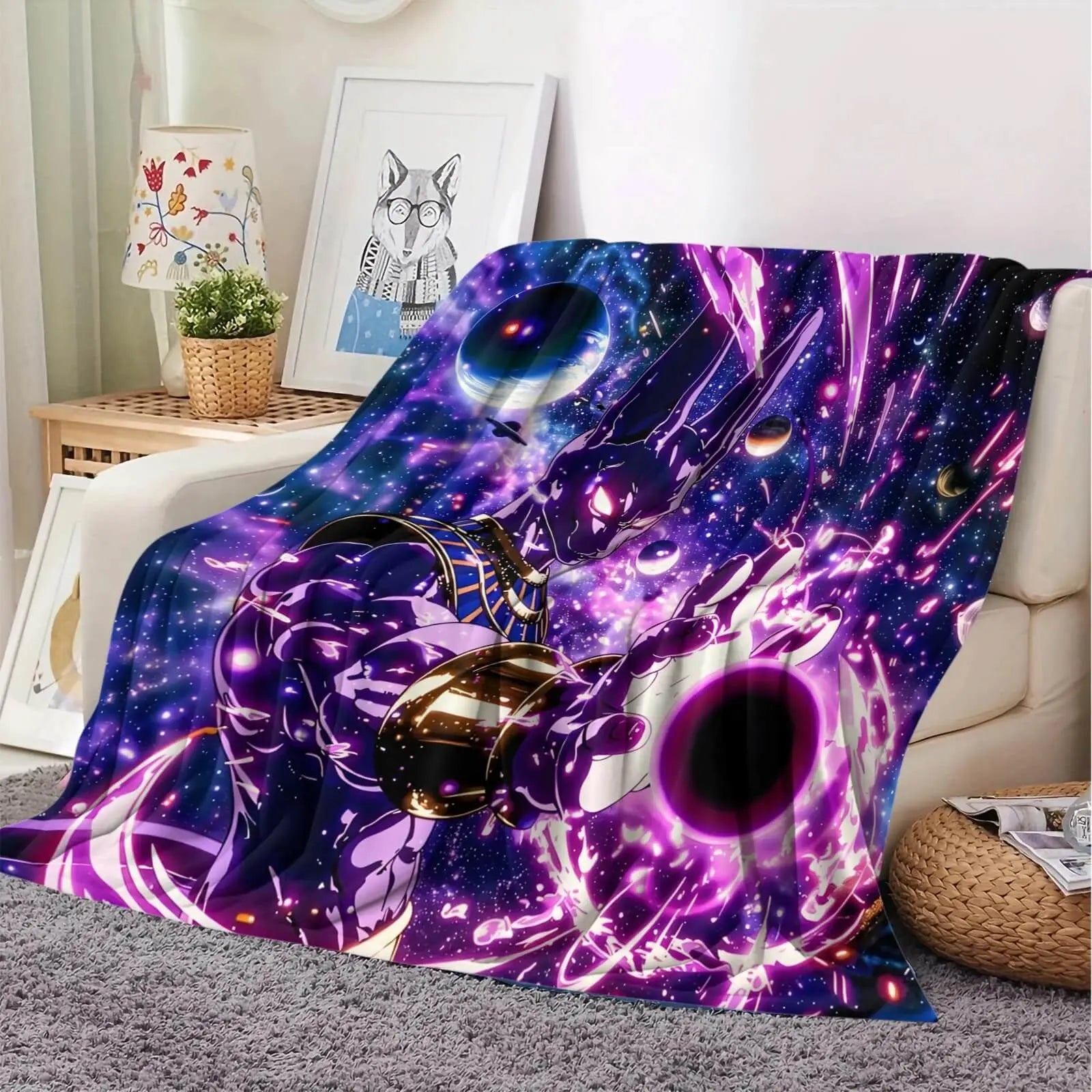 Anime Dragon Ball Z Beerus Throw Blanket