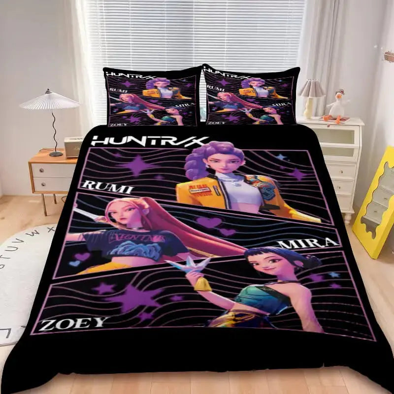 Anime & K-pop comforter set for stylish decor