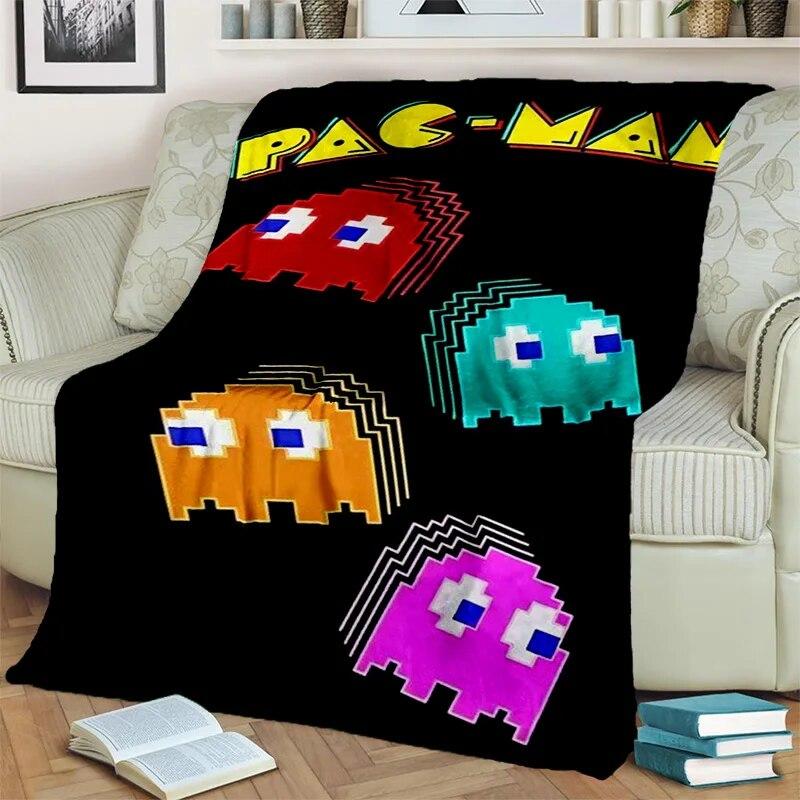 Arcade-inspired kids blanket