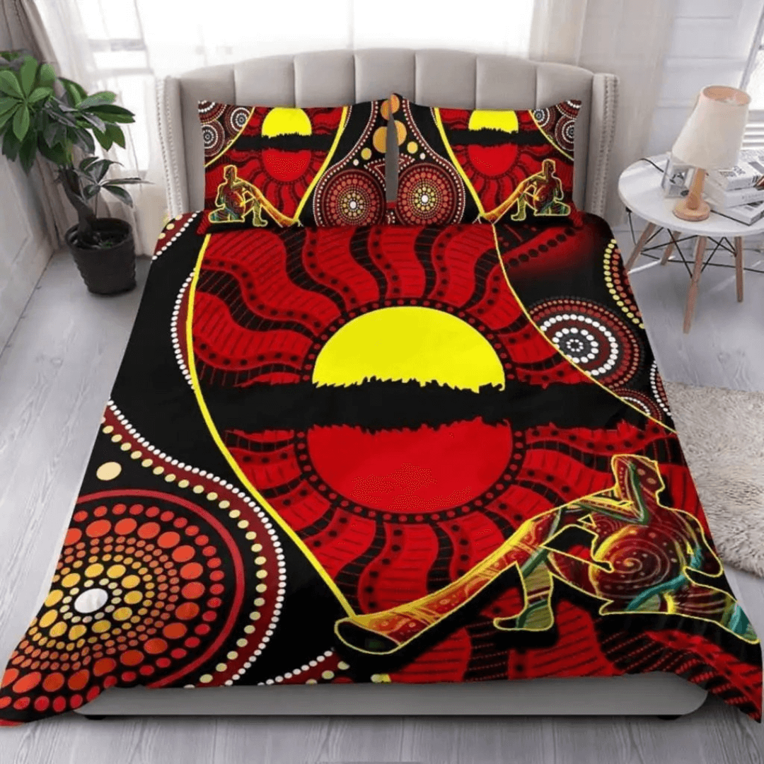 Indigenous Australian Art Inspired Bedding for Cozy Bedroom