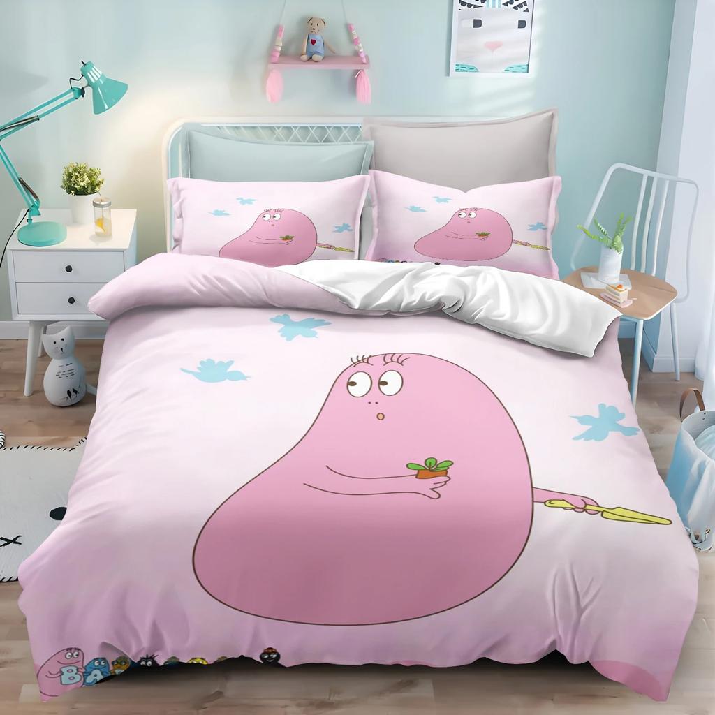 Pink Barbapapa HD print bedding