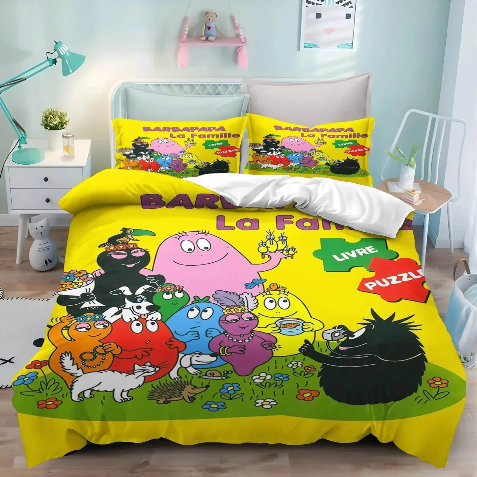 Barbapapa kids doona cover