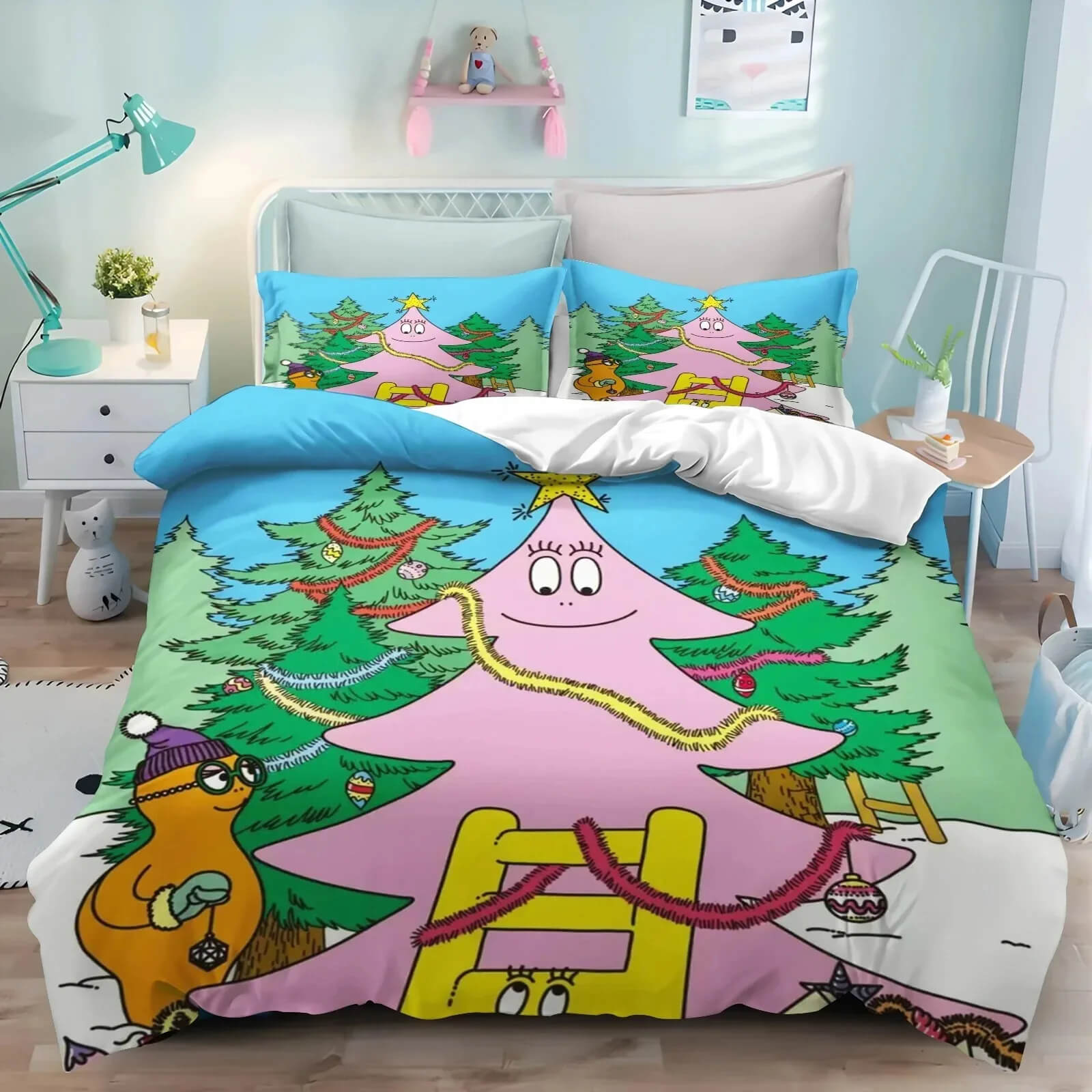 Barbapapa cute bedroom bedding