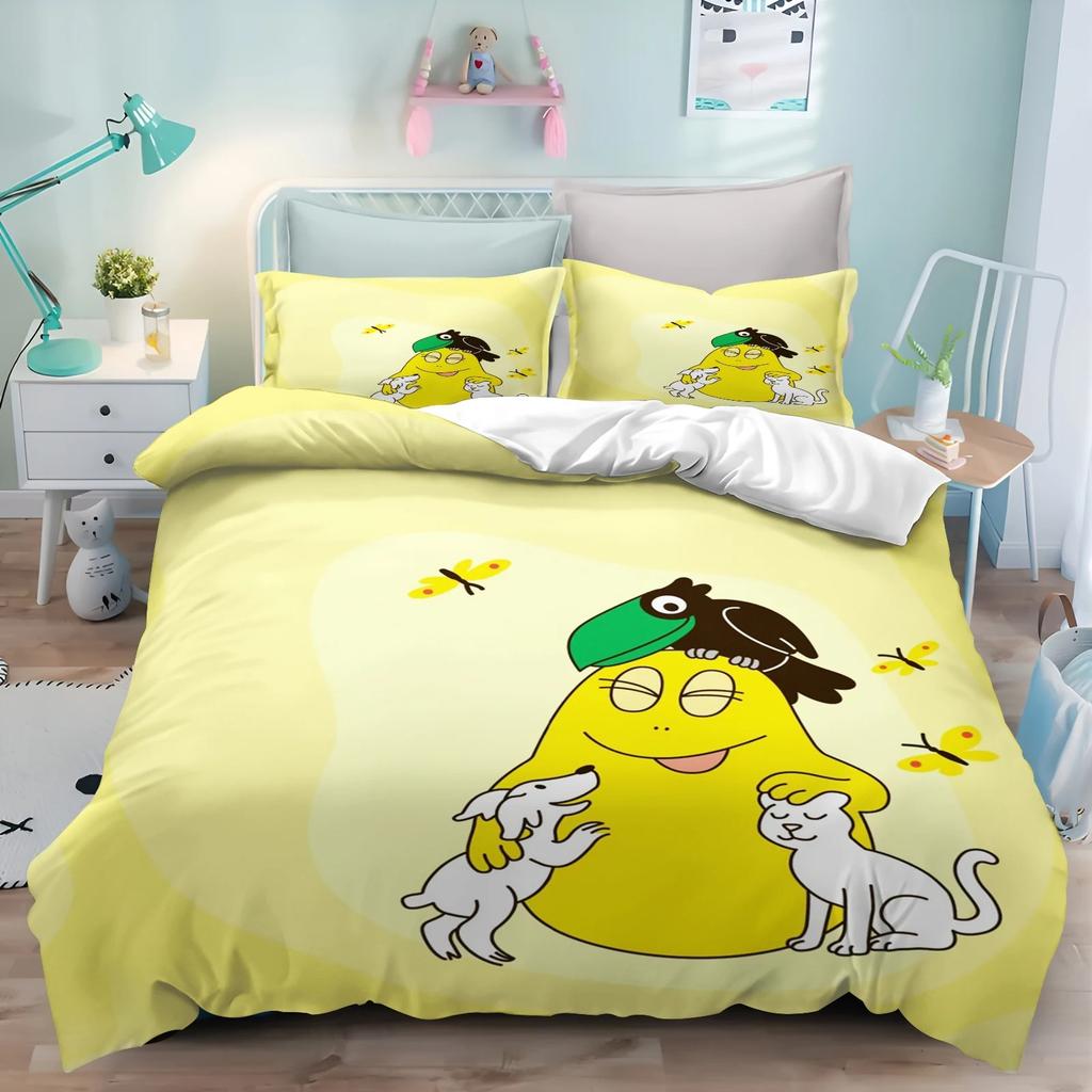 Barbapapa duvet cover for kids bedroom decor