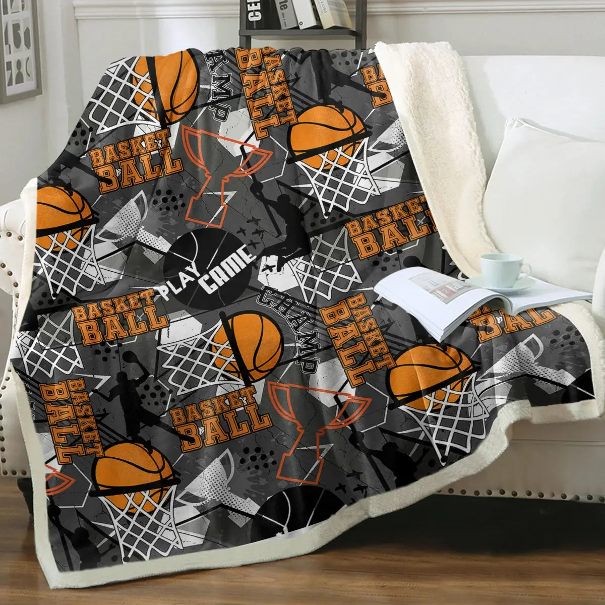 Basketball Throw Blanket My Store