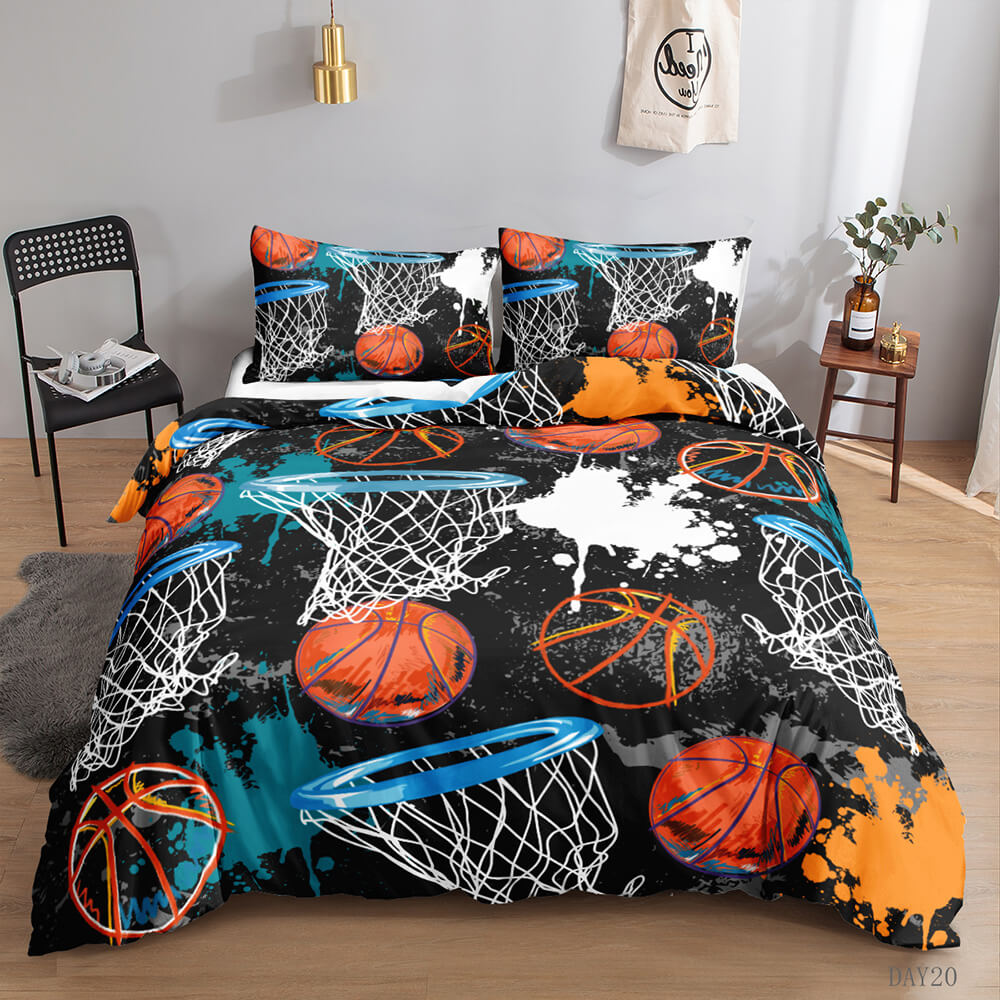 Basketball duvet cover set for sports enthusiasts