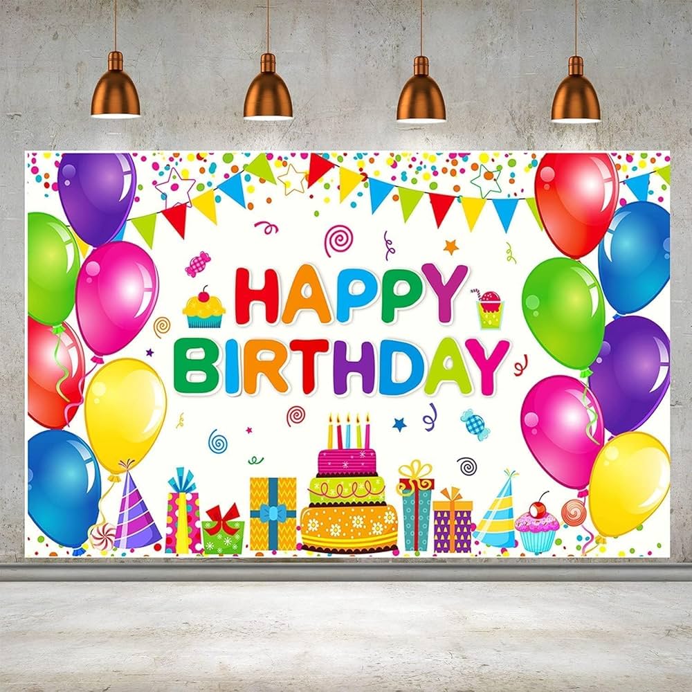 Birthday celebration wall art