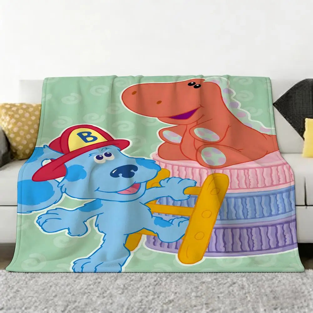 Blue’s Clues themed flannel blanket