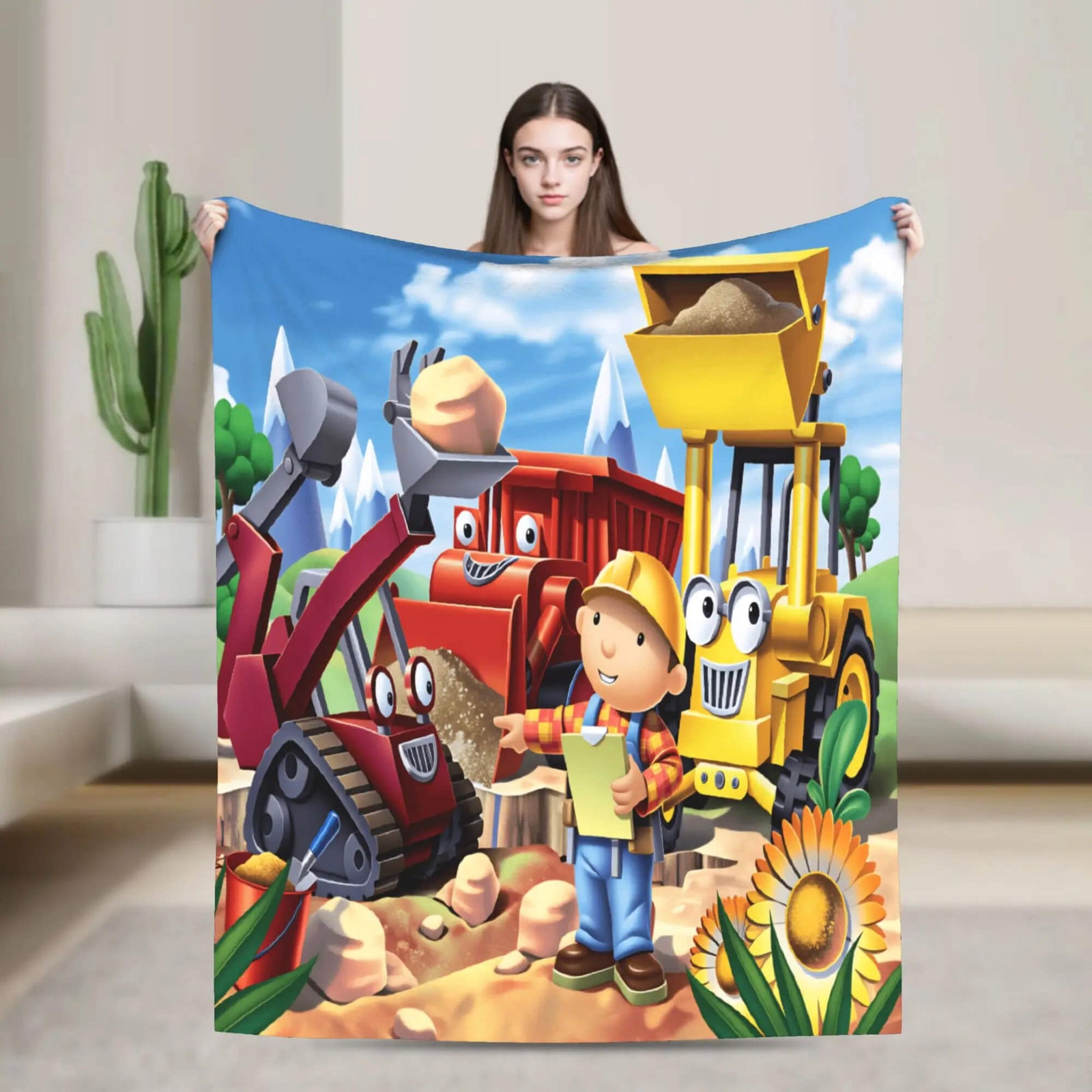 Bob the Builder microfiber fleece throw blanket