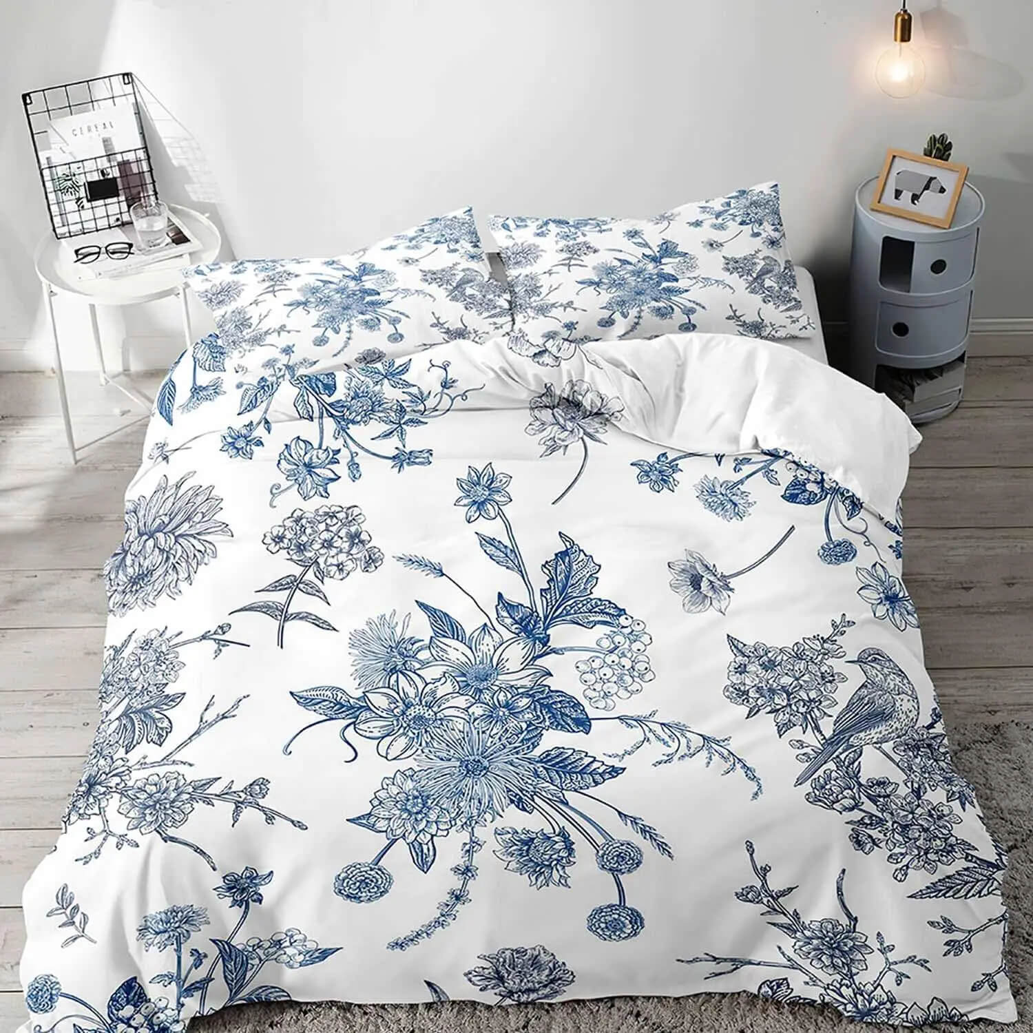 botanical bedding for kids room
