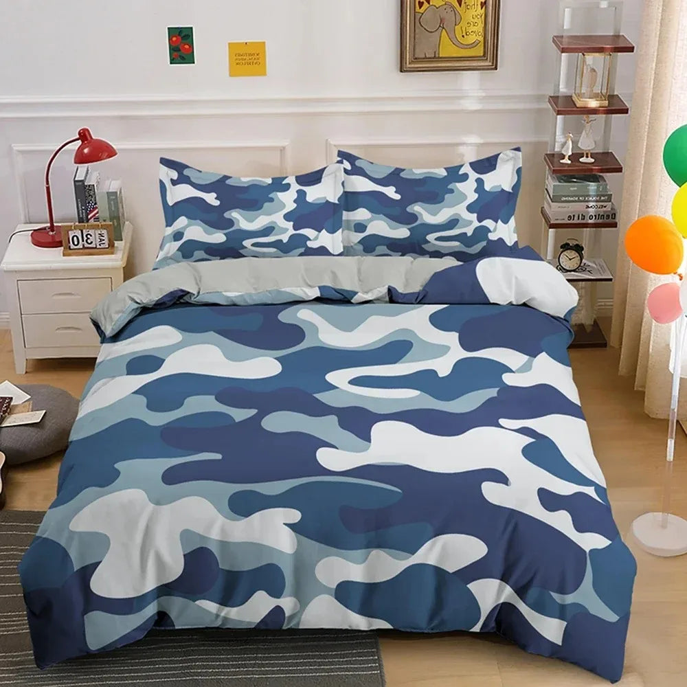 camouflage bedding cozy design