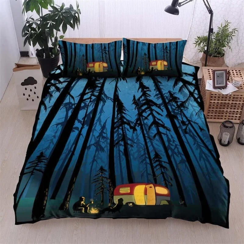 Camper van bedding set for teens and adults