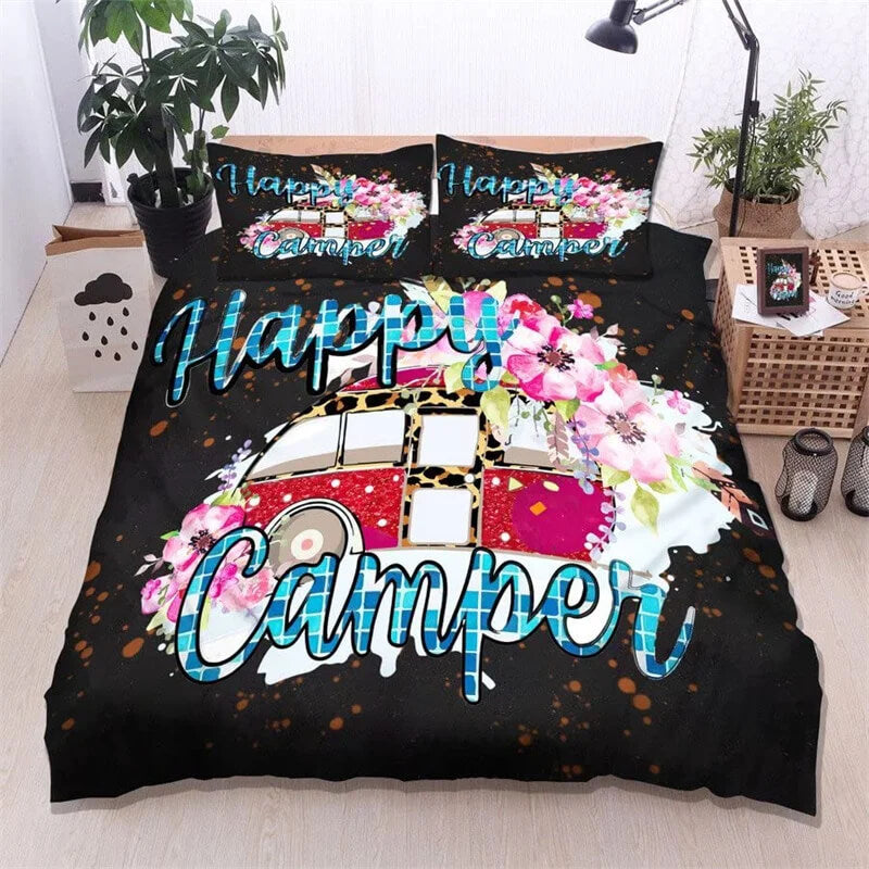 Cozy camping bedding microfiber fabric