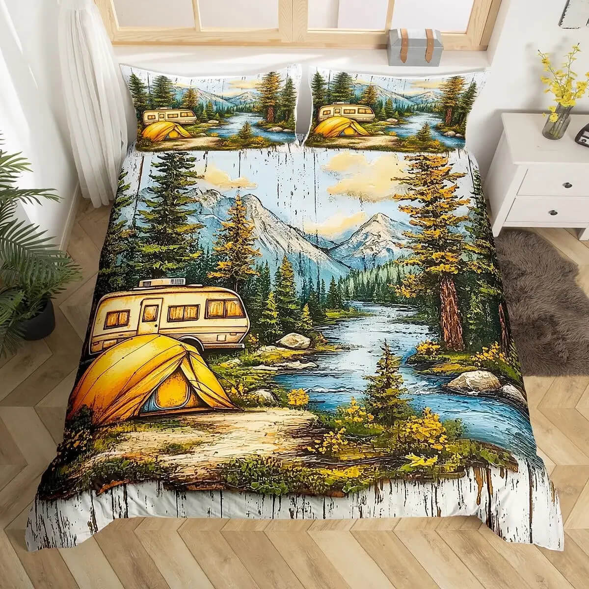 camping themed bedding