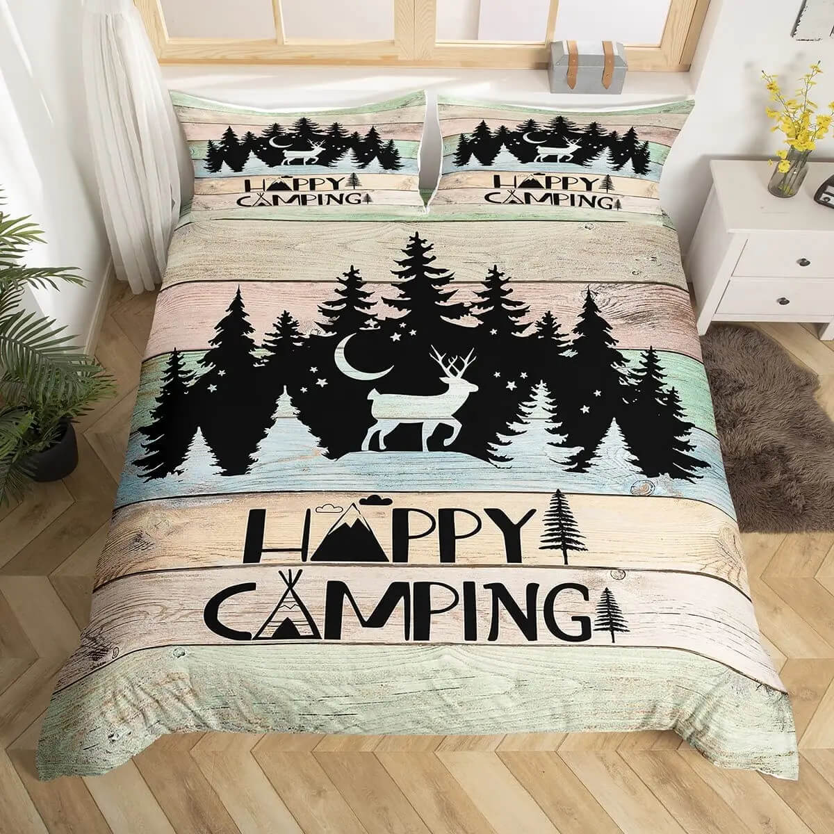 camping bedroom decor bedding