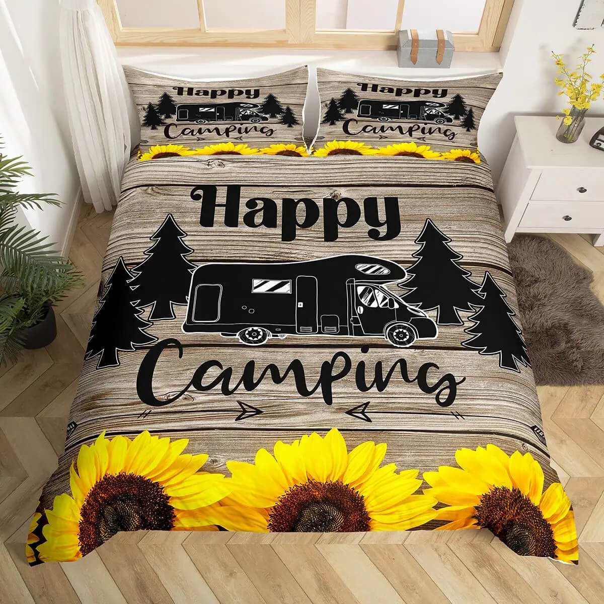 happy camper bedding unique design
