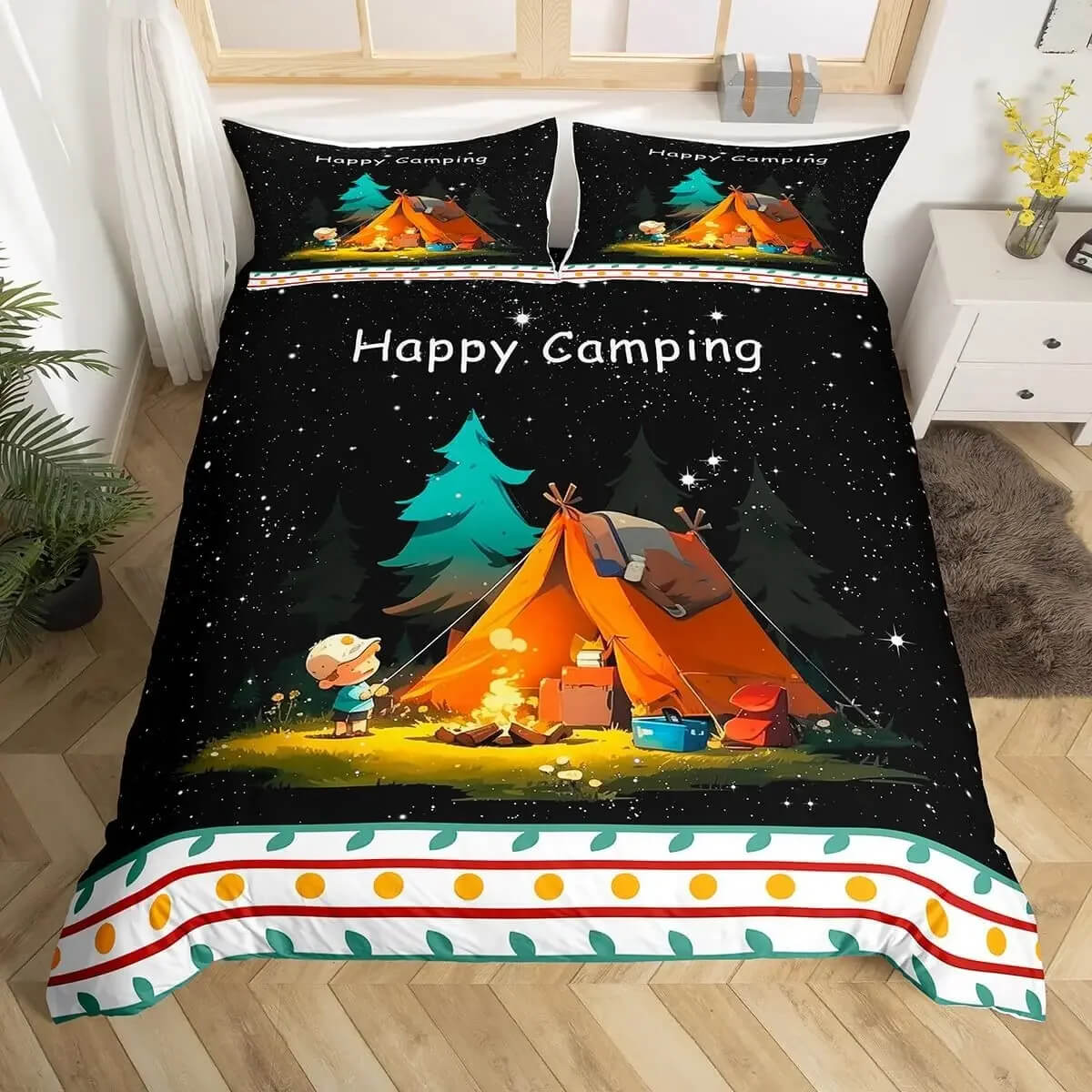 camping bedding soft fabric