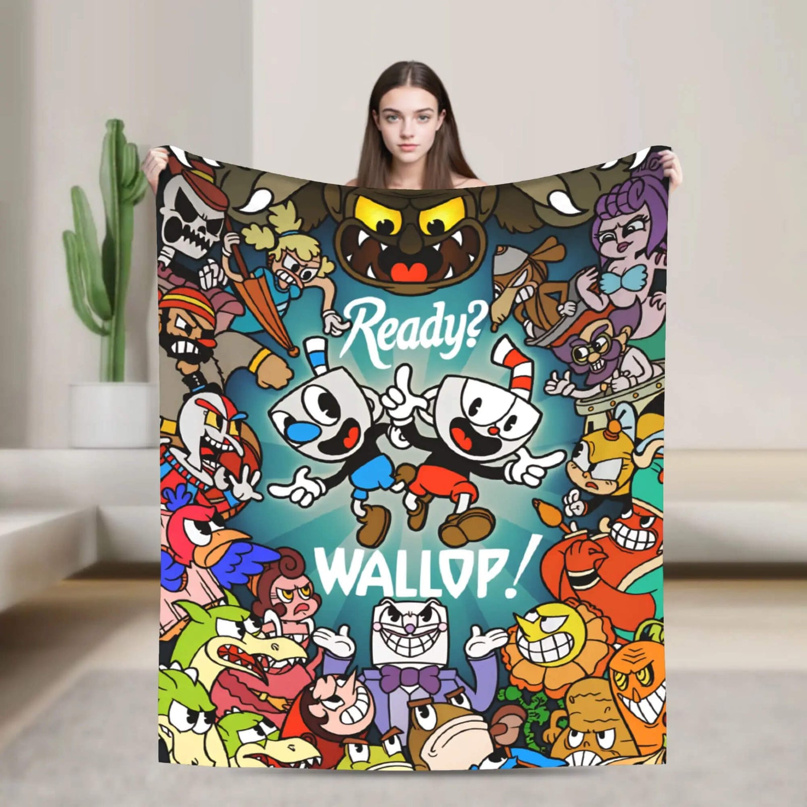cozy Mugman blanket for gaming fans