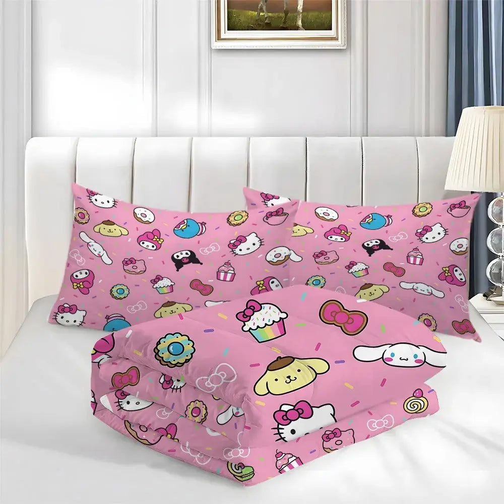 Custom Hello Kitty & Cinnamoroll Duvet Cover Zirconic
