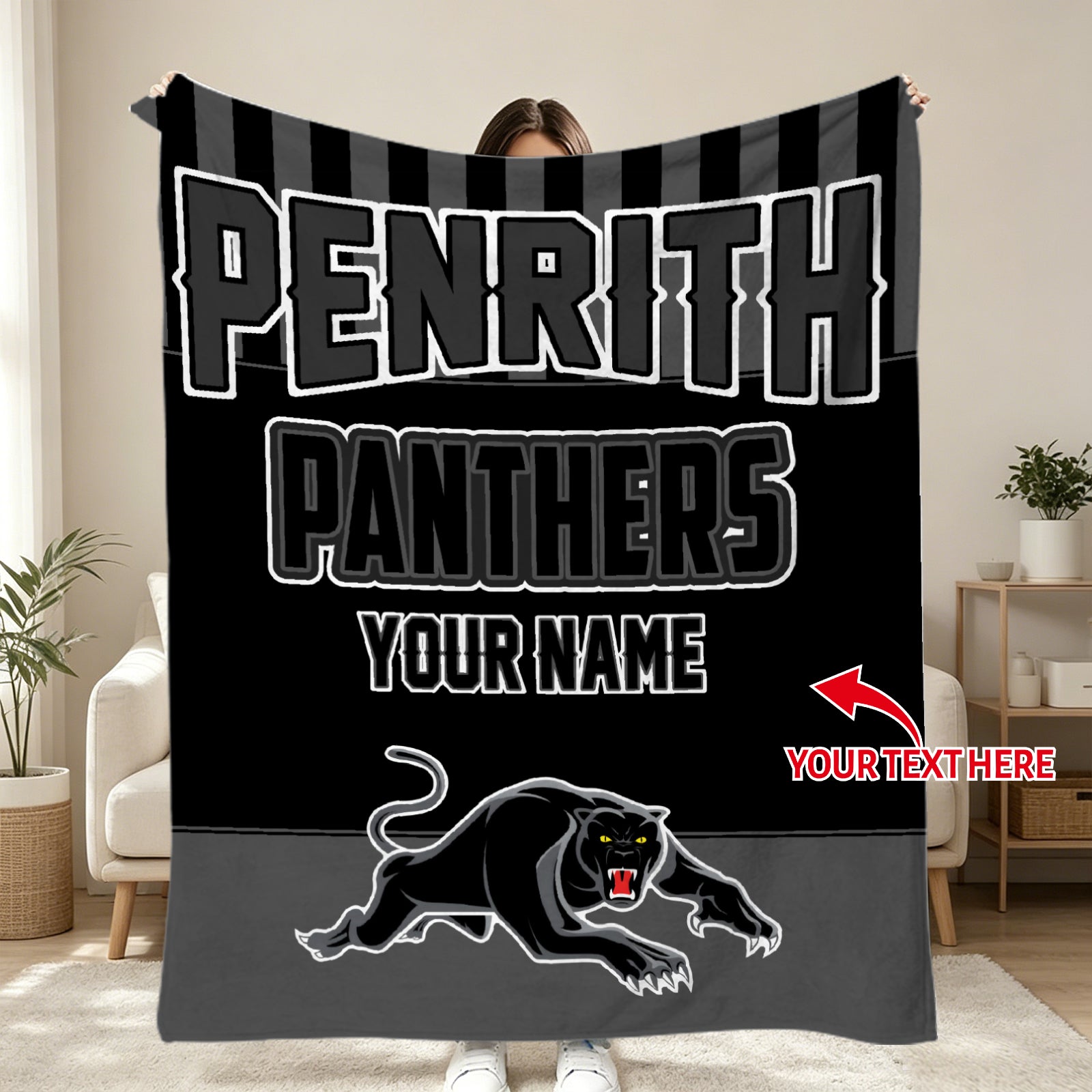 custom rugby throw blanket soft flannel sports blanket