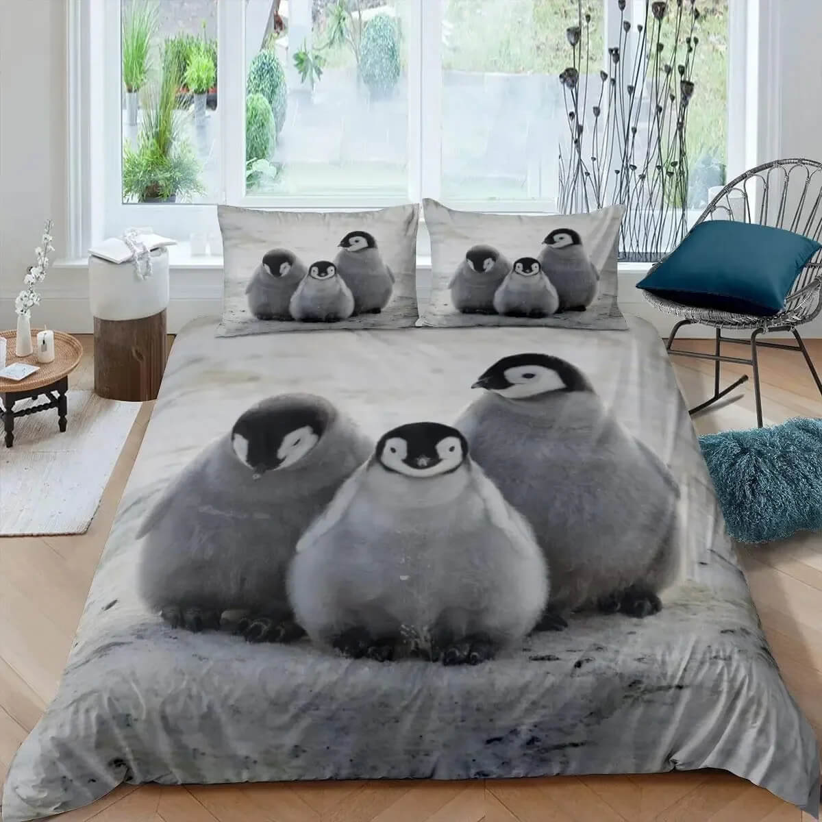 Cute penguin bedding gift idea