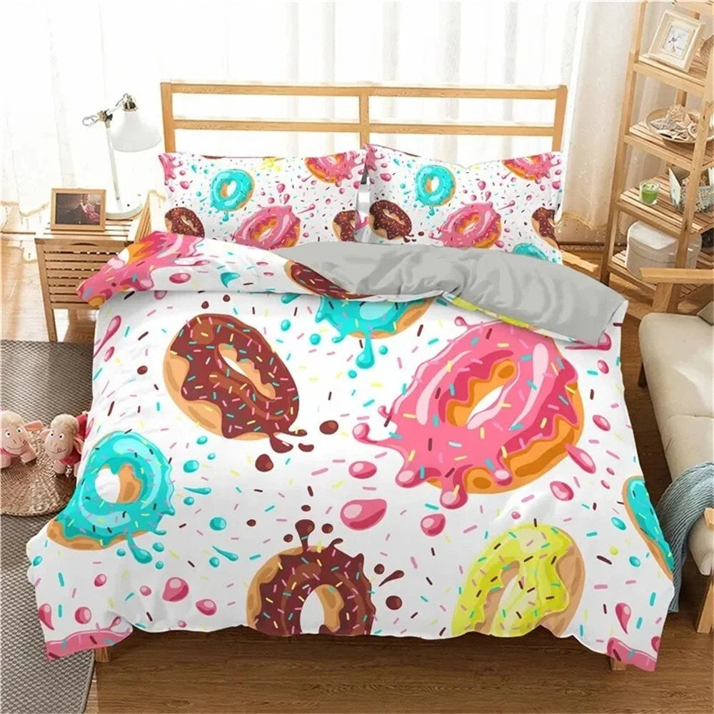 dessert themed duvet cover