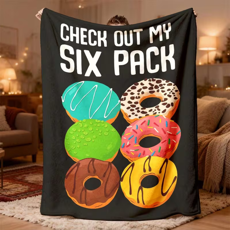soft donut blanket for travel
