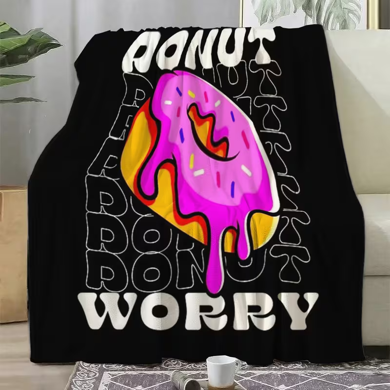 cute donut blanket for kids and adults