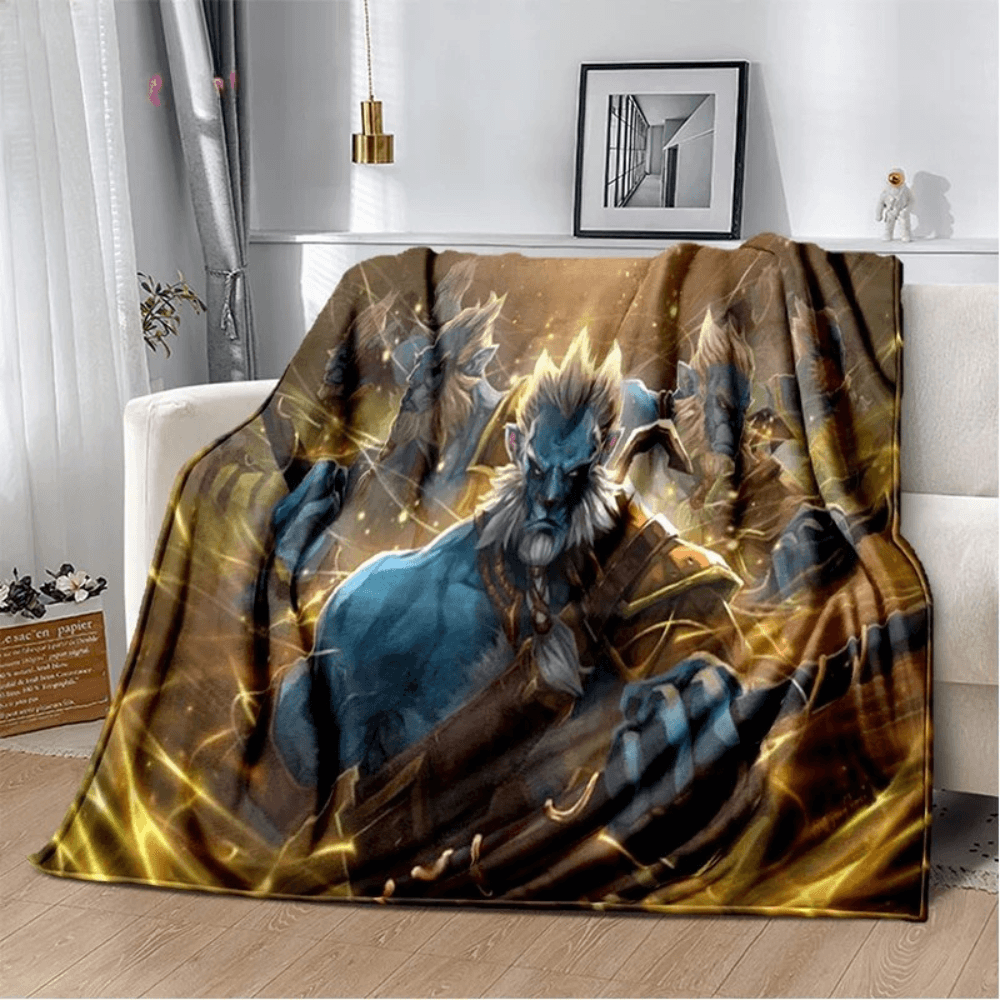 Dota 2 gaming blanket for sofa and bed