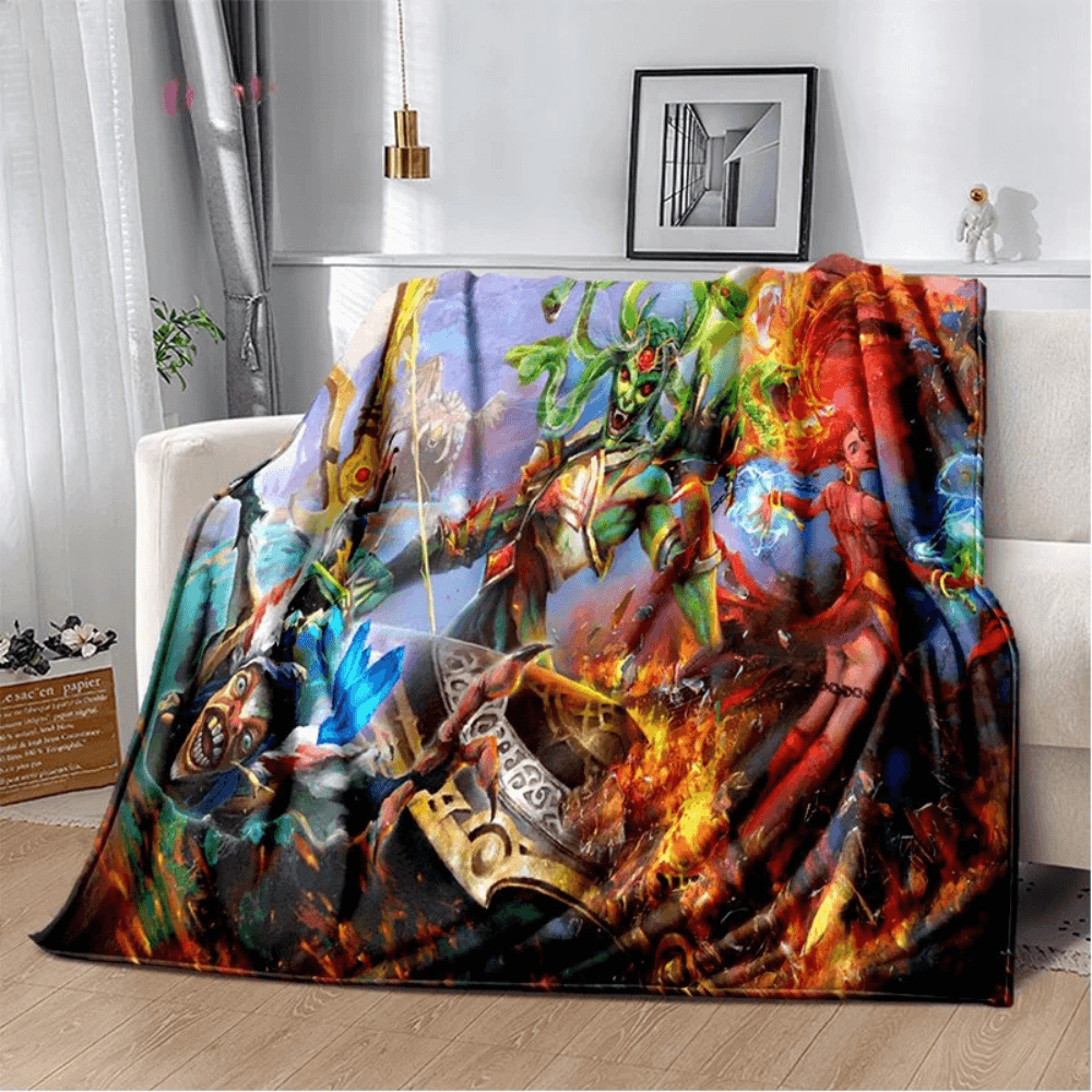 Decorative Dota 2 gamer blanket for sofa