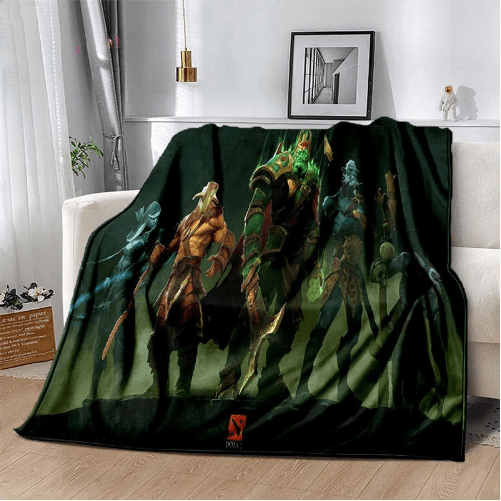 Dota 2 couch blanket cozy gaming decor