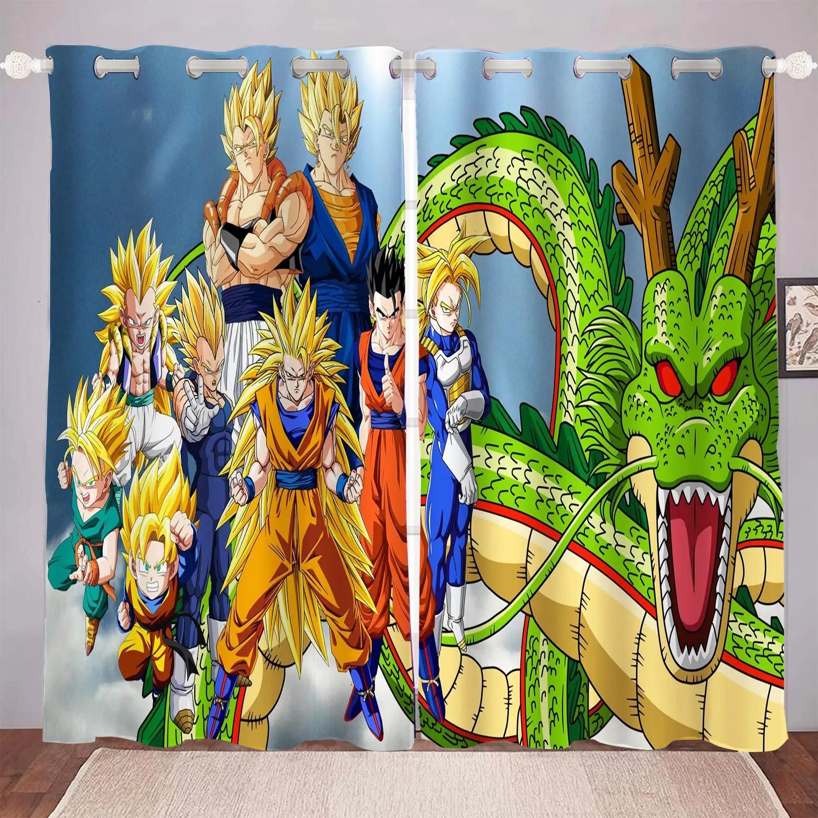 Dragon Ball window drapes