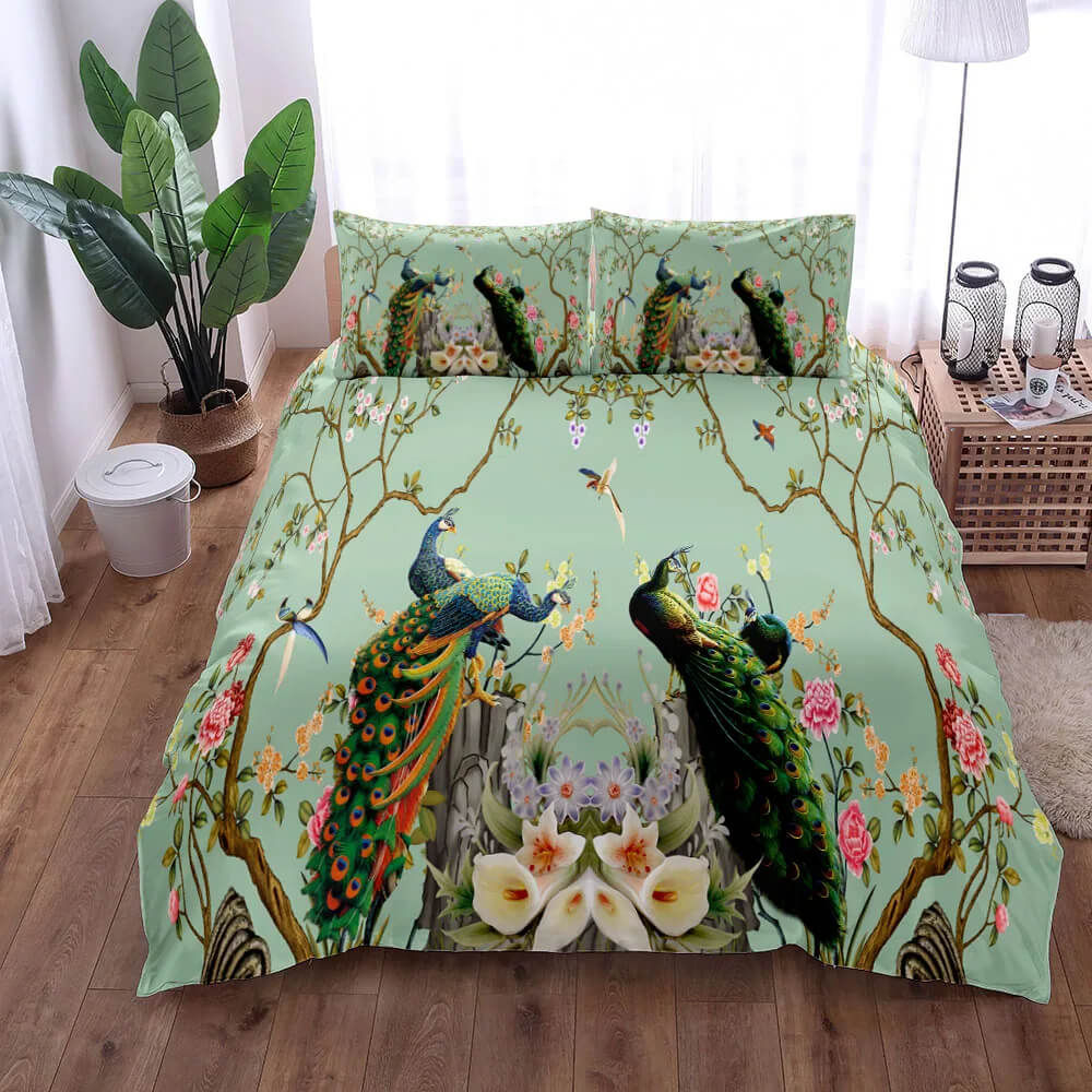 Peacock duvet cover king size