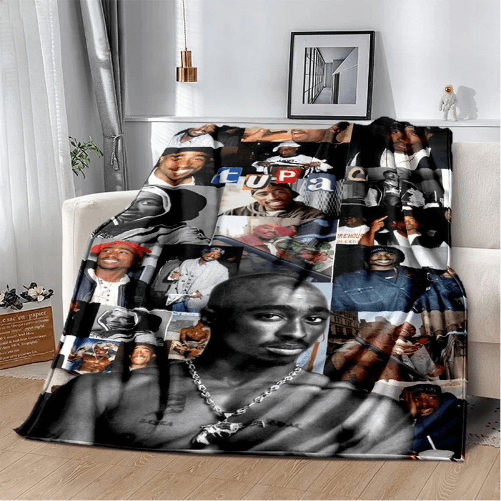 Tupac blanket for rap music fans